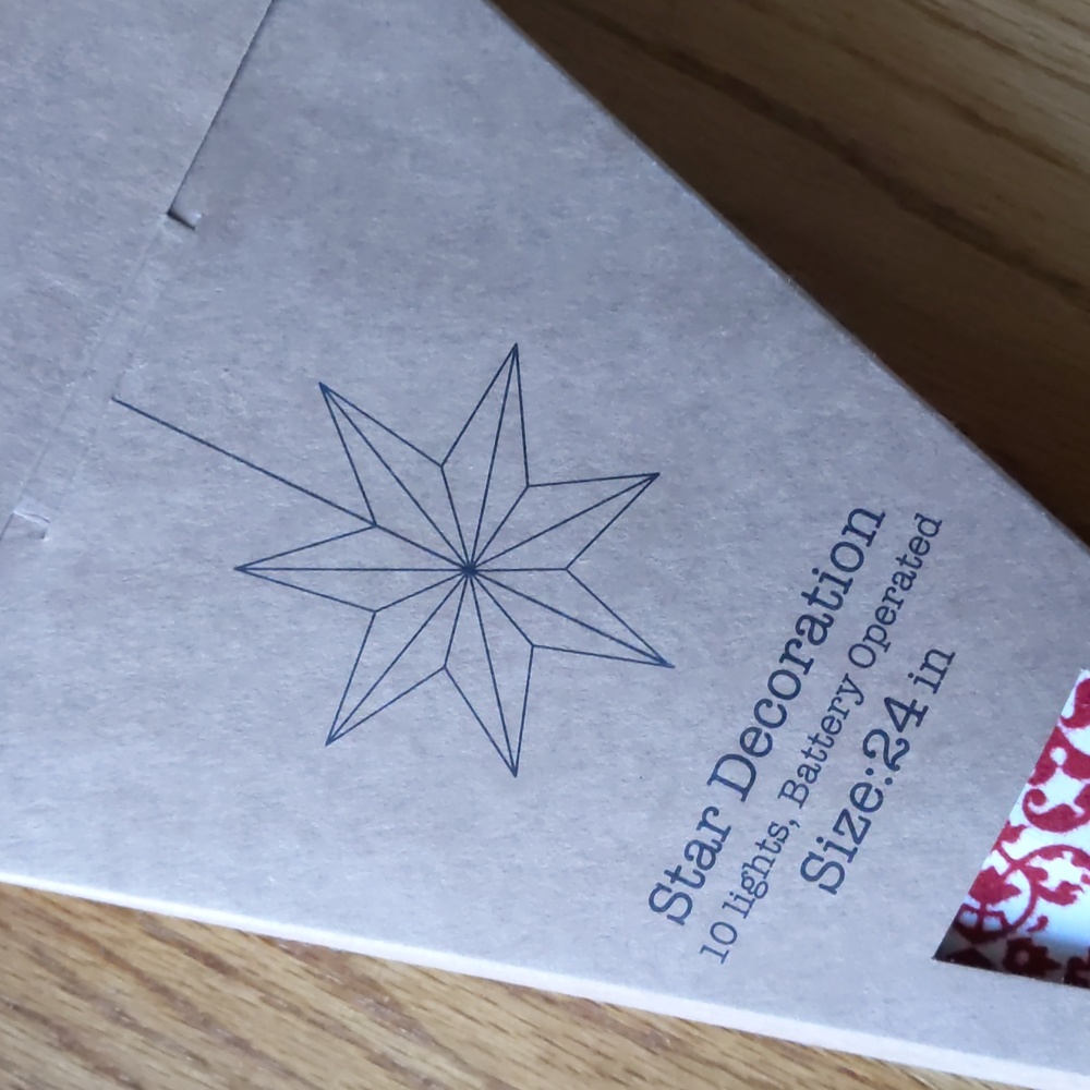 24" Paper Star with LED lights